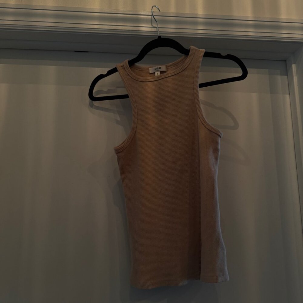 AGOLDE Rib High Neck Tank - Picture 8 of 10